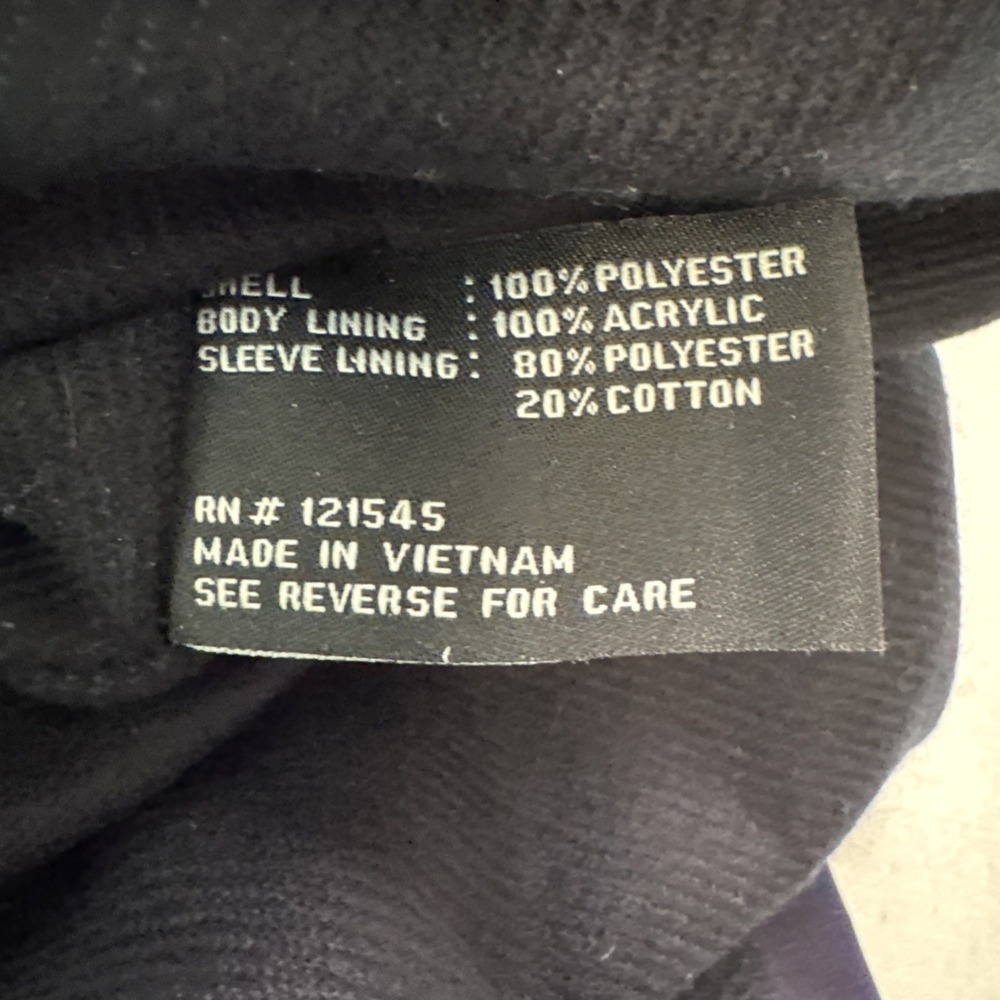 London Fog Navy Blue‎ Trench Coat Hooded Mid Length Belted Rain Jacket 2X - Picture 7 of 9
